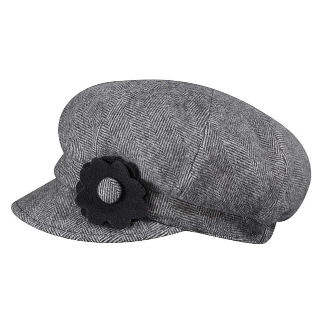 Lambswool Herringbone Damen Ballonm�tze