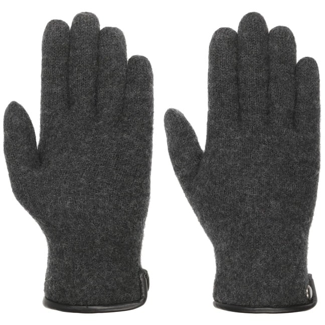 Wollhandschuhe mit Lederpaspel Roeckl
