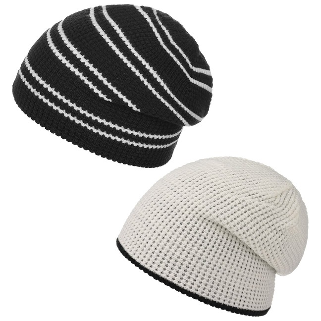 Trenton Stripe Wendbare Strickmtze