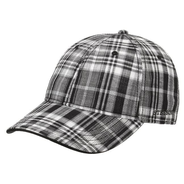 Plano Cotton Check Basecap Stetson