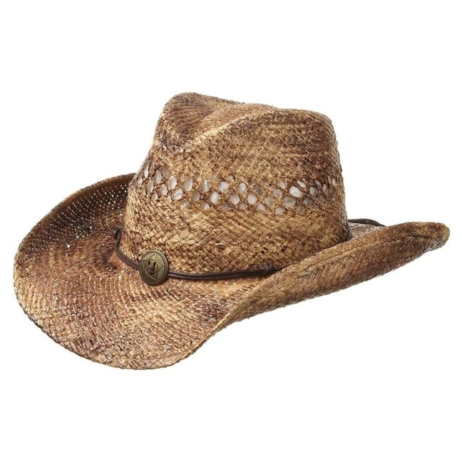 Westernhut Hut Sunburned Cowboy Strohhut
