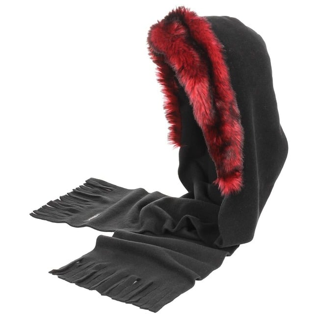 Raissa Red Webpelz Schalhaube Gebeana