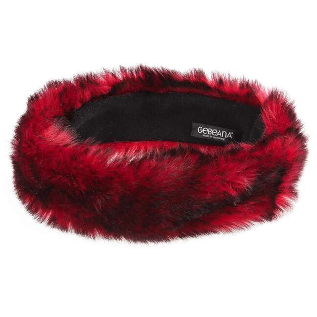 Raissa Red Webpelzband Gebeana