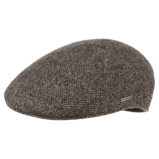 Mtze Schirmmtze Sussex Woolrich Herringbone Cap Stetson