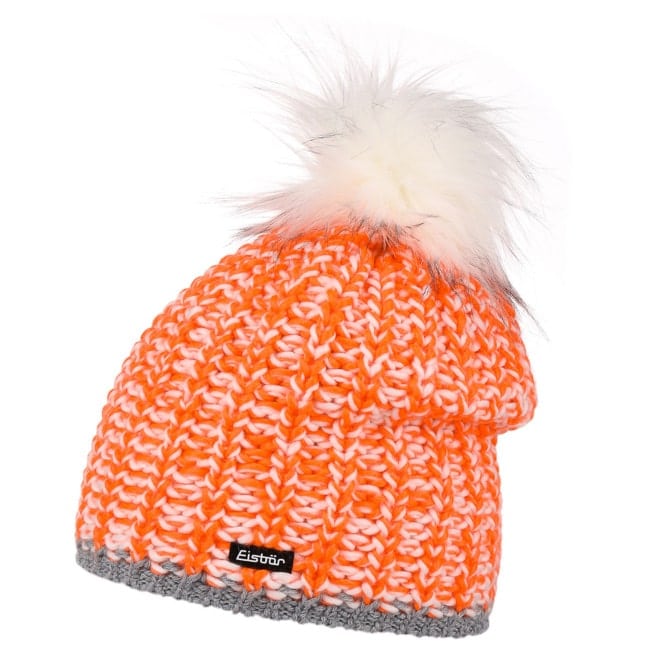 Klio Lux Pompon Damenmtze Eisbr