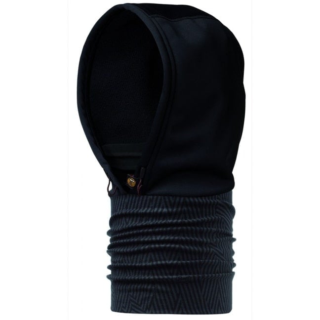 Kapuze M�tze Hood Black Lines Buff