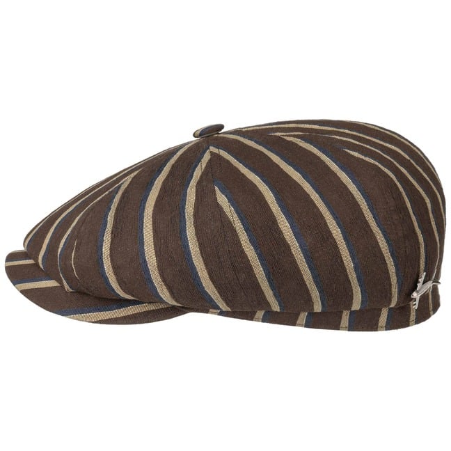 M�tze Kappe Hatteras Stripe Flatcap Stetson