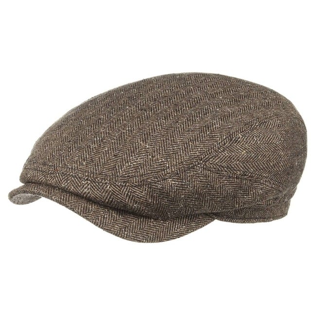 Dark Belfast Silk Flatcap Stetson
