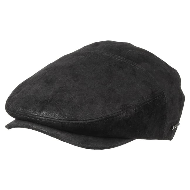 M�tze Schirmm�tze Merrick Leder Flatcap Stetson