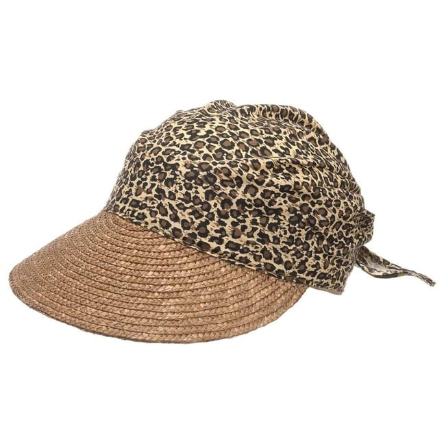 Leona Strohvisor Stoffcap Seeberger