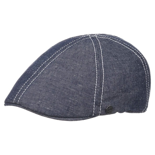 M�tze Schirmm�tze Denim Leinen Flatcap bugatti