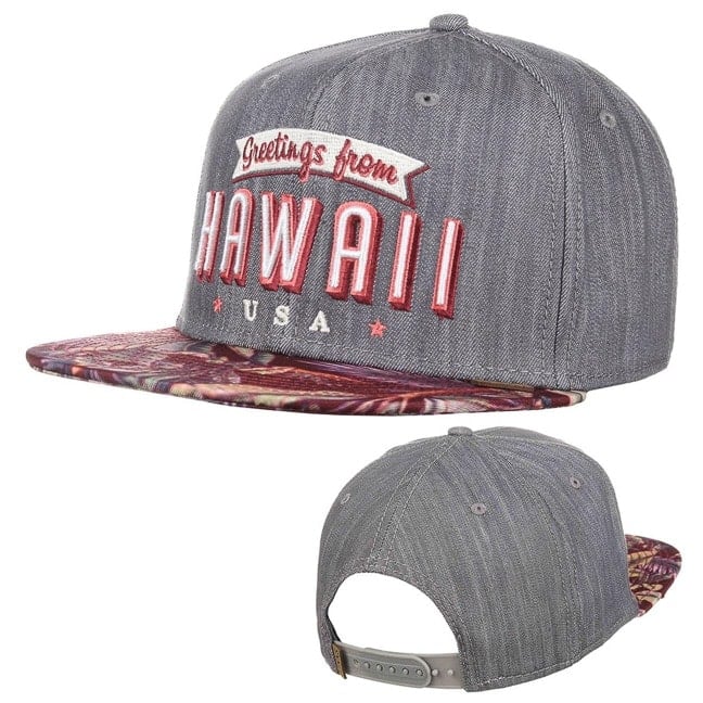 M�tze Kappe 6 Panel Denim Aloha Snapback Cap Djinns