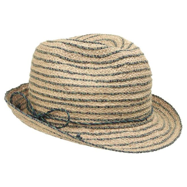 Hut Damenhut Raffia Streifentrilby McBURN