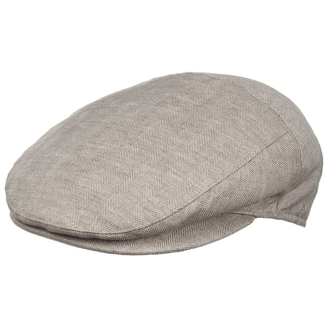 M�tze Schirmm�tze Leinen Flatcap Borsalino