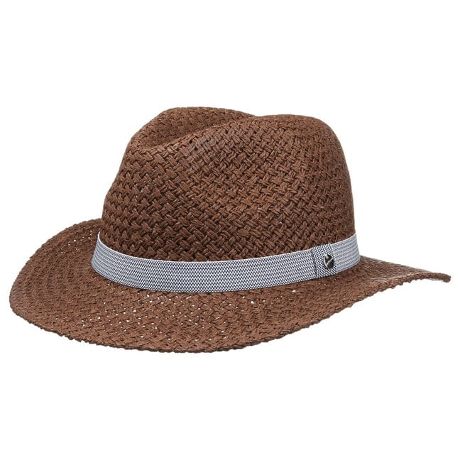 Strohhut Minicheck Papierstroh Taveller Hut