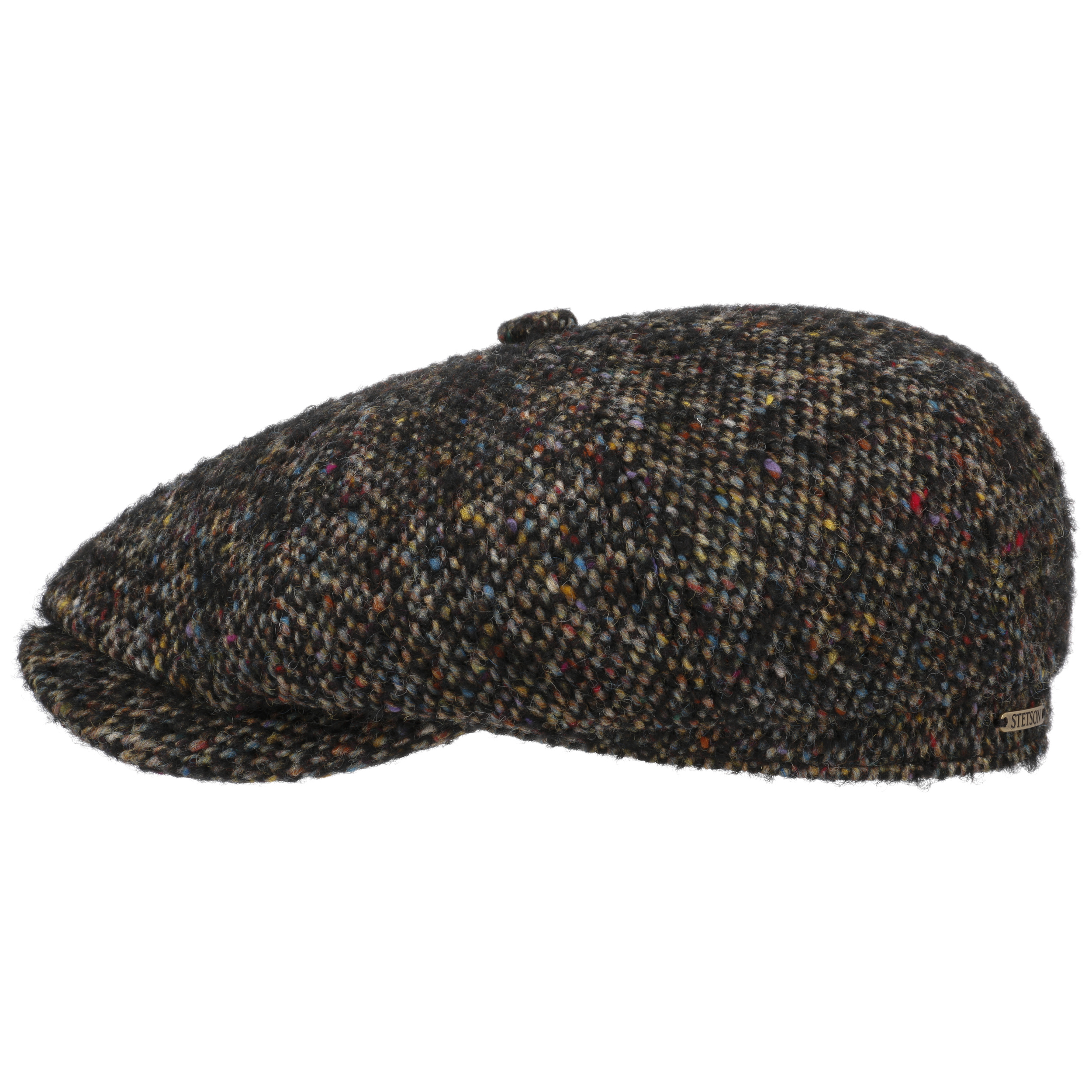 Hatteras Colour Dots Flatcap By Stetson