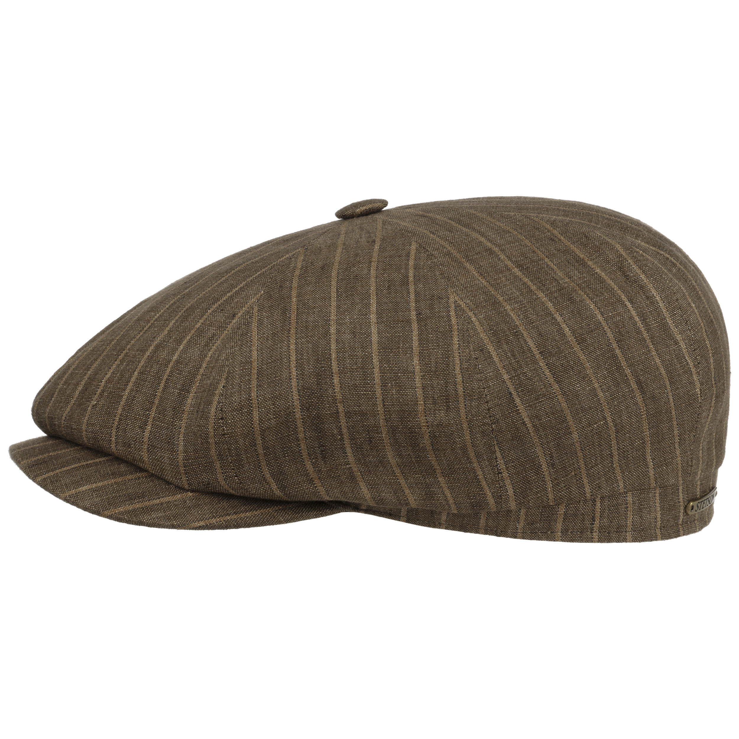 Hatteras Striped Linen Flatcap By Stetson Chf