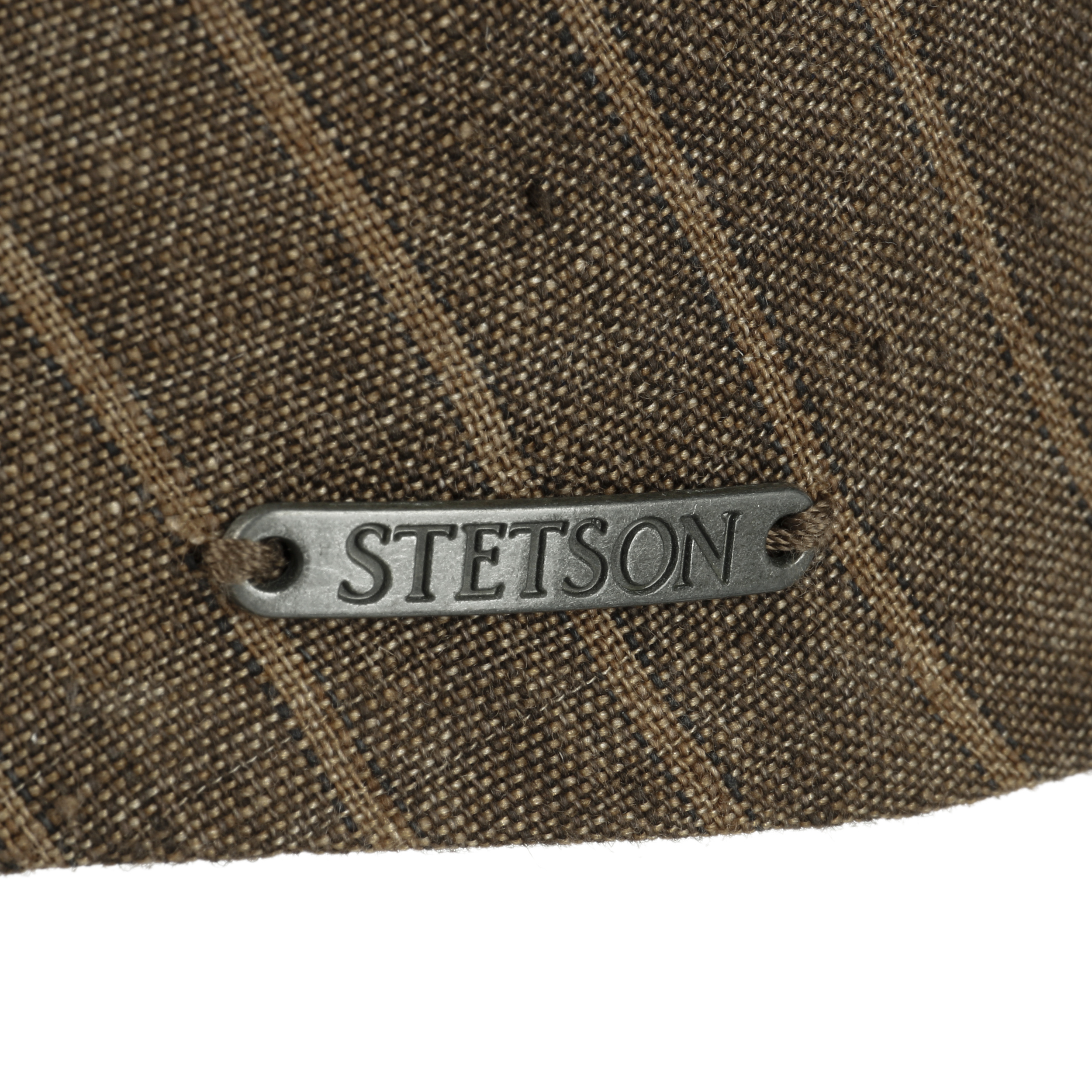 Kent Striped Linen Flatcap By Stetson 89 00