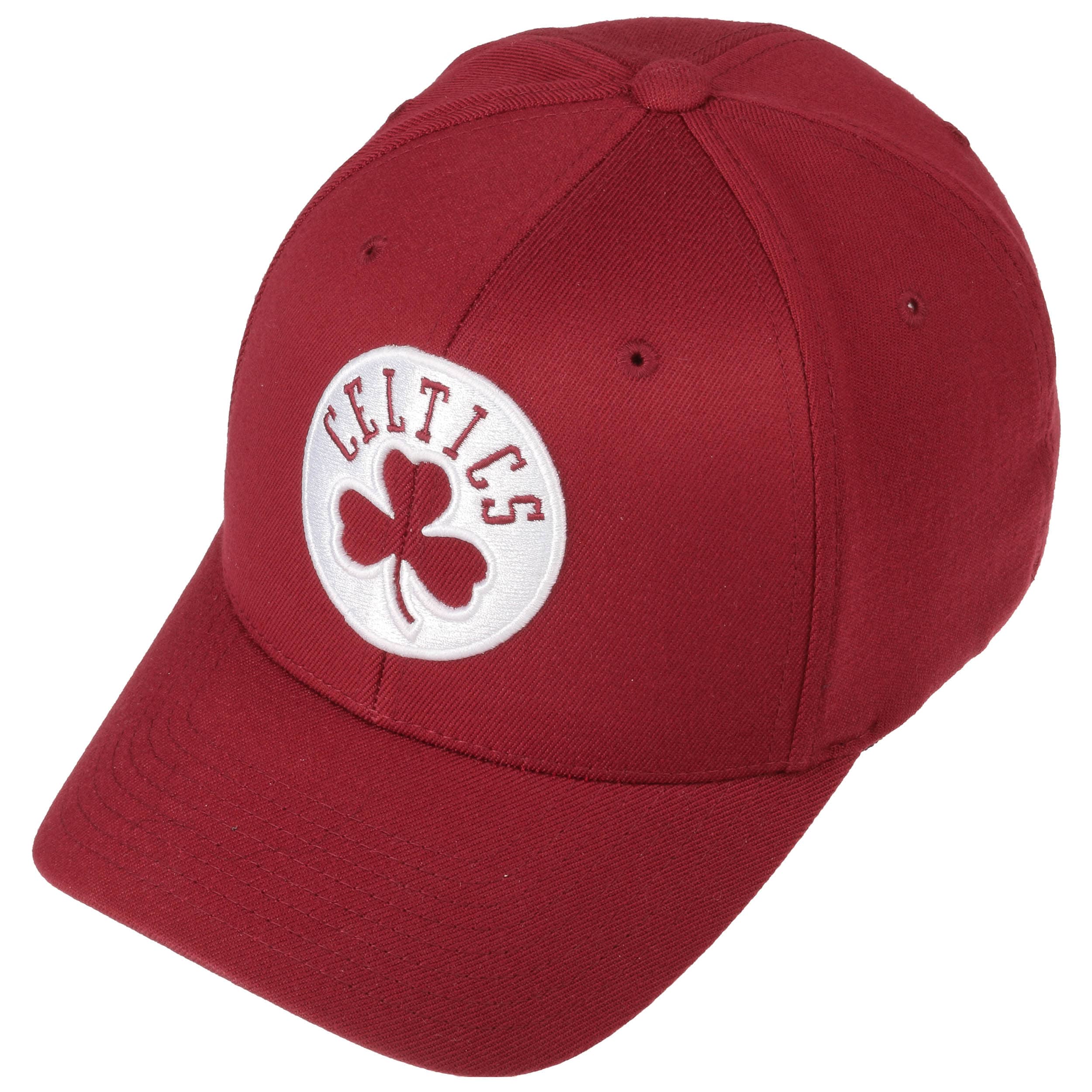 red celtics hat