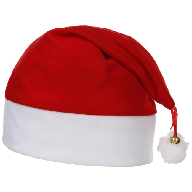 Weihnachtsmütze Nikolausmütze mit Haarclip X-MAS Santa Claus Mütze Haarspange 