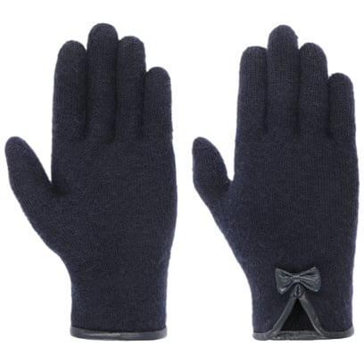 McBURN Woolmark Strickhandschuhe mit Lederpaspel McBURN Woolmark Strickhandschuhe mit Lederpaspel
