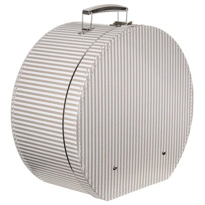 Lierys Hutbox Hutschachtel Hutkoffer Beige-Streifen Lierys Hutbox Hutschachtel Hutkoffer Beige-Streifen