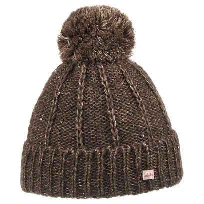 bedacht Bommelmütze mit Pailletten Strickmütze Damenmütze Wintermütze bedacht Bommelmütze mit Pailletten Strickmütze Damenmütze Wintermütze