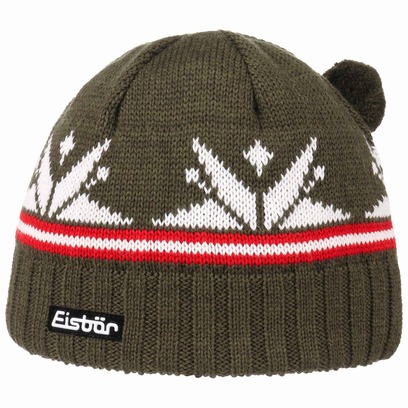 Eisbär Ski Strickmütze Bommelmütze Wintermütze Beanie Eisbär Ski Strickmütze Bommelmütze Wintermütze Beanie
