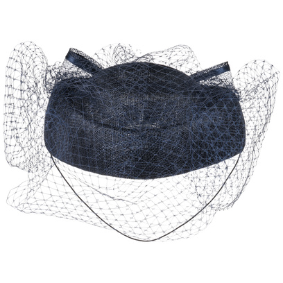 McBURN Sinamay Pillbox-Hut mit Schleier Kopfschmuck Haarschmuck Damenhut Hut McBURN Sinamay Pillbox-Hut mit Schleier Kopfschmuck Haarschmuck Damenhut Hut