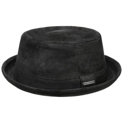 Stetson Pennsylvania Pigskin Hut Lederhut Pork Pie Porkpie Herrenhut Fedora Stetson Pennsylvania Pigskin Hut Lederhut Pork Pie Porkpie Herrenhut Fedora