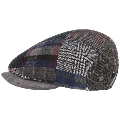 Lierys Patchwork Flatcap mit Lederschirm Schirmmütze Schiebermütze Cap Mütze Kappe Wollcap Lierys Patchwork Flatcap mit Lederschirm Schirmmütze Schiebermütze Cap Mütze Kappe Wollcap