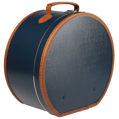 Lierys Hutkoffer Blau Hutschachtel Hutbox Transportbox Lierys Hutkoffer Blau Hutschachtel Hutbox Transportbox