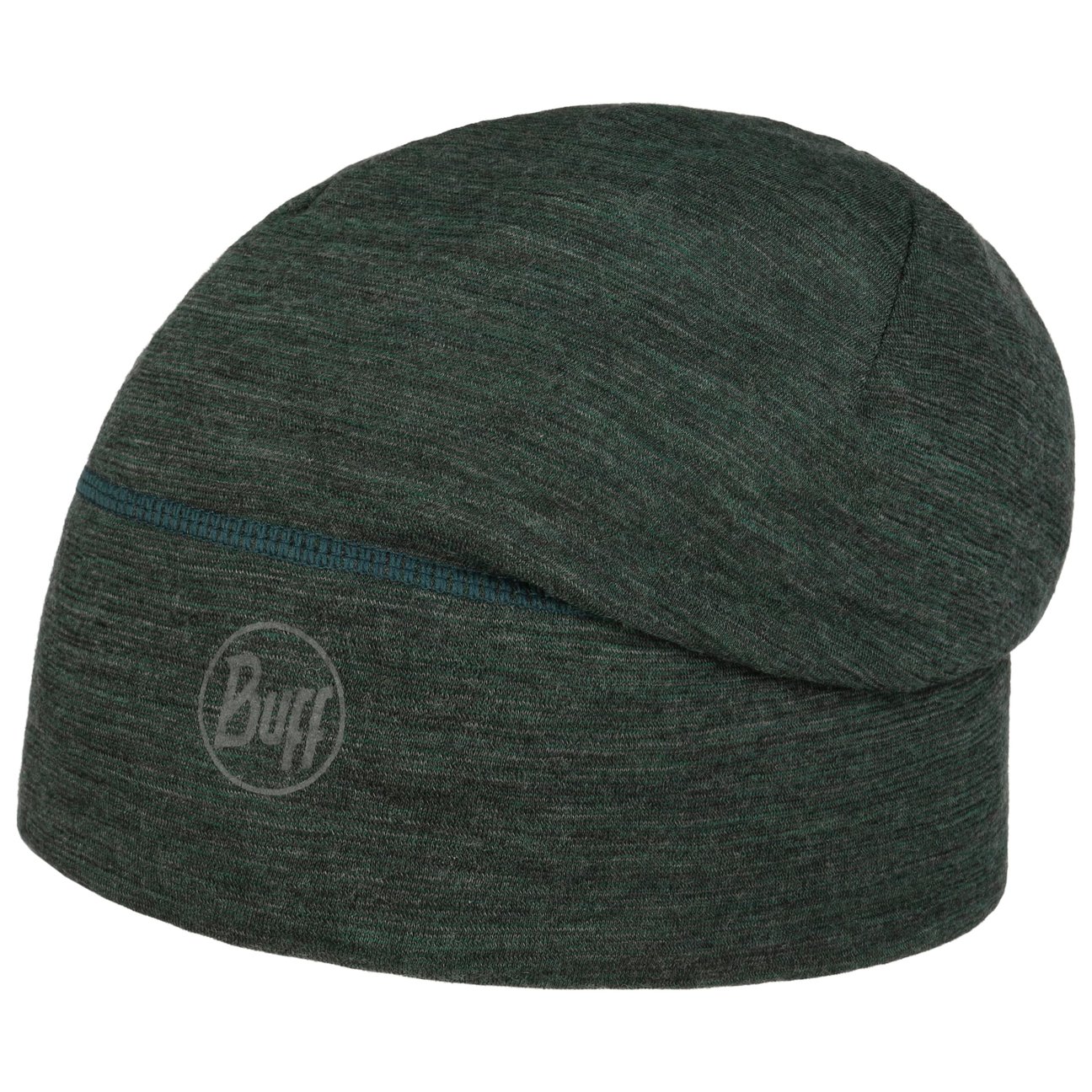 Buff Unisex Dunkelgrün Lightweight Merino Wool One-Layer Beanie By - Bild 4