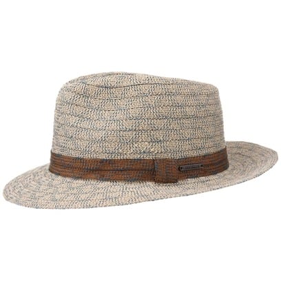 Seeberger Twotone Fedora Damenhut Traveller Hut Stoffhut Sommerhut Sonnenhut Seeberger Twotone Fedora Damenhut Traveller Hut Stoffhut Sommerhut Sonnenhut