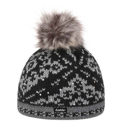 Eisbär Dalia Luxury Bommelmütze Mütze Strickmütze Beanie mit Bommel Pudelmütze Wintermütze Skimütze Eisbär Dalia Luxury Bommelmütze Mütze Strickmütze Beanie mit Bommel Pudelmütze Wintermütze Skimütze