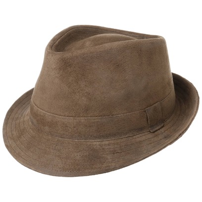 Lipodo Smooth Trilby Lederhut Ledertrilby Hut Herrenhut Damenhut Fedora Lipodo Smooth Trilby Lederhut Ledertrilby Hut Herrenhut Damenhut Fedora