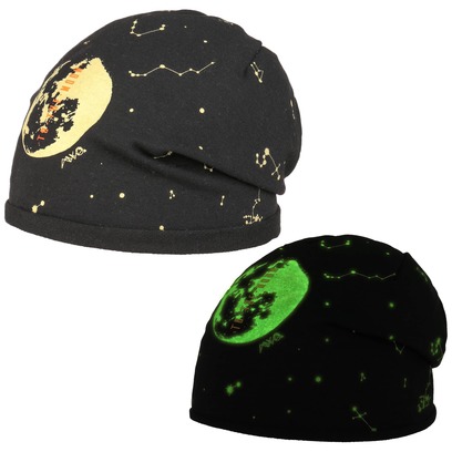 maximo To the Moon Glow Beanie Mütze Kindermütze Baumwollmütze maximo To the Moon Glow Beanie Mütze Kindermütze Baumwollmütze