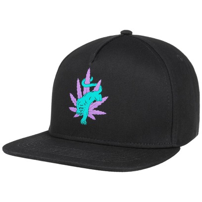 HUF Blacklight Panther Snapback Cap Baseballcap Basecap Flat Brim HUF Blacklight Panther Snapback Cap Baseballcap Basecap Flat Brim
