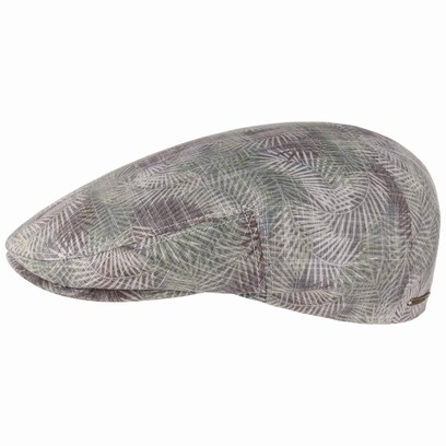 Stetson Kent Palm Leaf Flatcap Baumwollcap Schirmmütze Schiebermütze Sommercap Stetson Kent Palm Leaf Flatcap Baumwollcap Schirmmütze Schiebermütze Sommercap