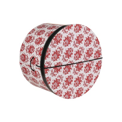 Lierys Hutbox Rote Ornamente 28 cm Hutschachtel Hutkoffer Aufbewahrung Hut Hüte Lierys Hutbox Rote Ornamente 28 cm Hutschachtel Hutkoffer Aufbewahrung Hut Hüte