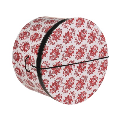 Lierys Hutbox Rote Ornamente 34 cm Hutschachtel Hutkoffer Aufbewahrung Hut Hüte Lierys Hutbox Rote Ornamente 34 cm Hutschachtel Hutkoffer Aufbewahrung Hut Hüte