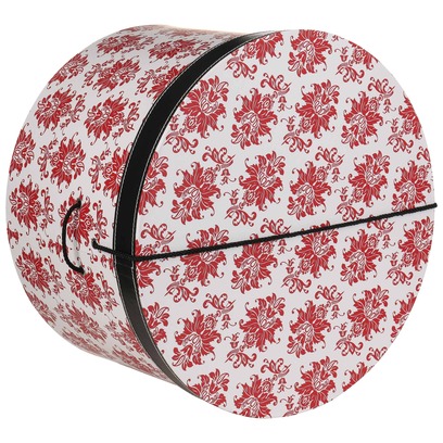 Lierys Hutbox Rote Ornamente 44 cm Hutschachtel Hutkoffer Aufbewahrung Hut Hüte Lierys Hutbox Rote Ornamente 44 cm Hutschachtel Hutkoffer Aufbewahrung Hut Hüte