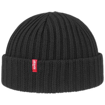 Levi´s Ribbed Cotton Beanie Baumwollmütze Baumwollbeanie Strickmütze Umschlagmütze Levi´s Ribbed Cotton Beanie Baumwollmütze Baumwollbeanie Strickmütze Umschlagmütze