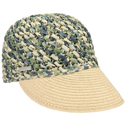 Seeberger Multicolour Crochet Damencap Strohcap Sonnenvisor Visor Strandcap Seeberger Multicolour Crochet Damencap Strohcap Sonnenvisor Visor Strandcap