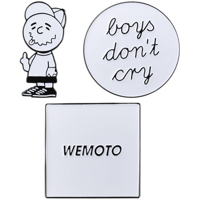 WEMOTO Pin Set 2 Pins Anstecker für Caps 3er Pin-Set WEMOTO Pin Set 2 Pins Anstecker für Caps 3er Pin-Set