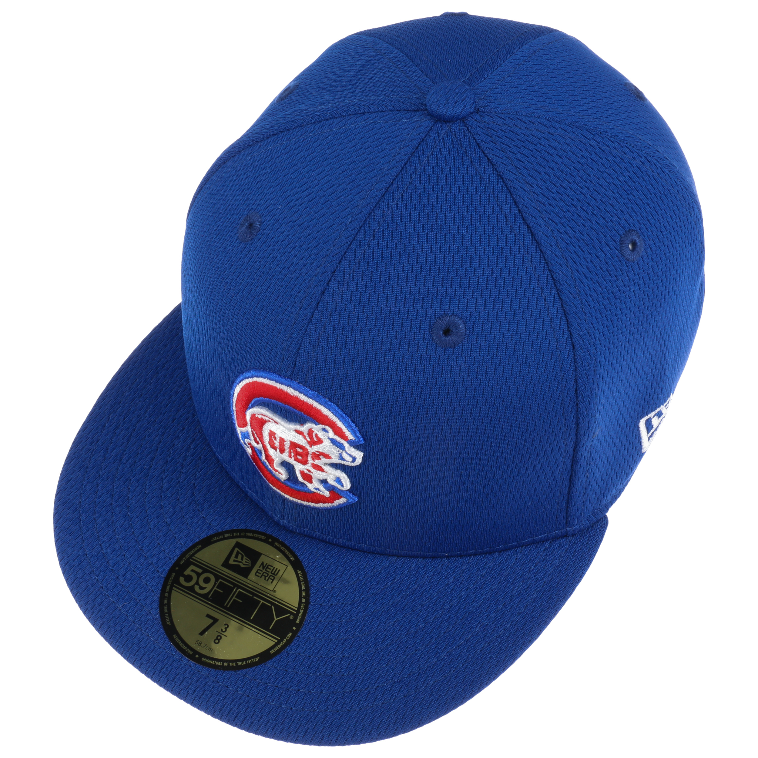 Casquette New Era 59FIFTY Chicago Cubs - Bleu, Taille 7 1/8, Profil Bas, Neuve