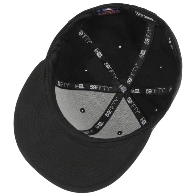 Black on black fitted hats online