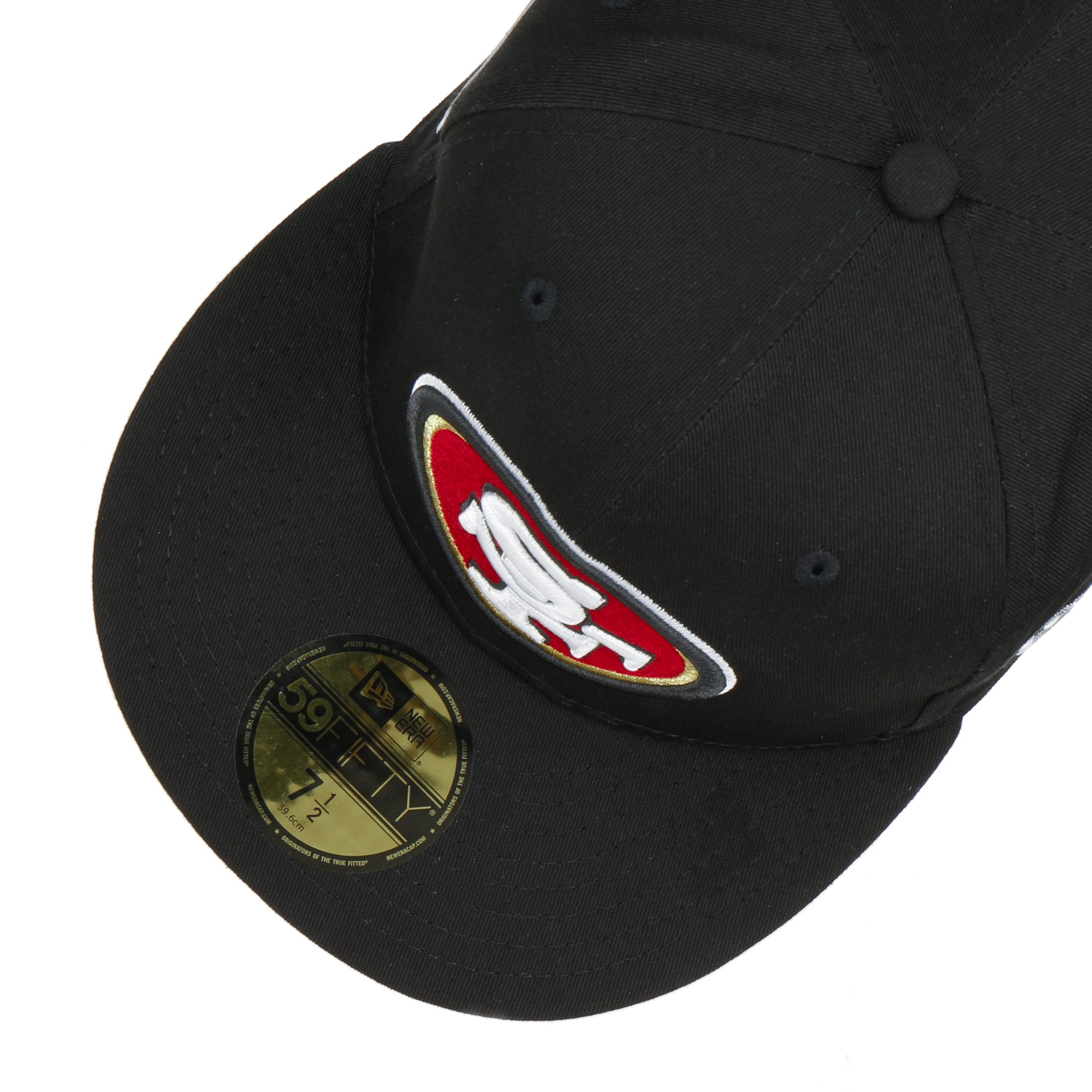 San Francisco 49ers Side Patch 59FIFTY Black Fitted - New Era cap