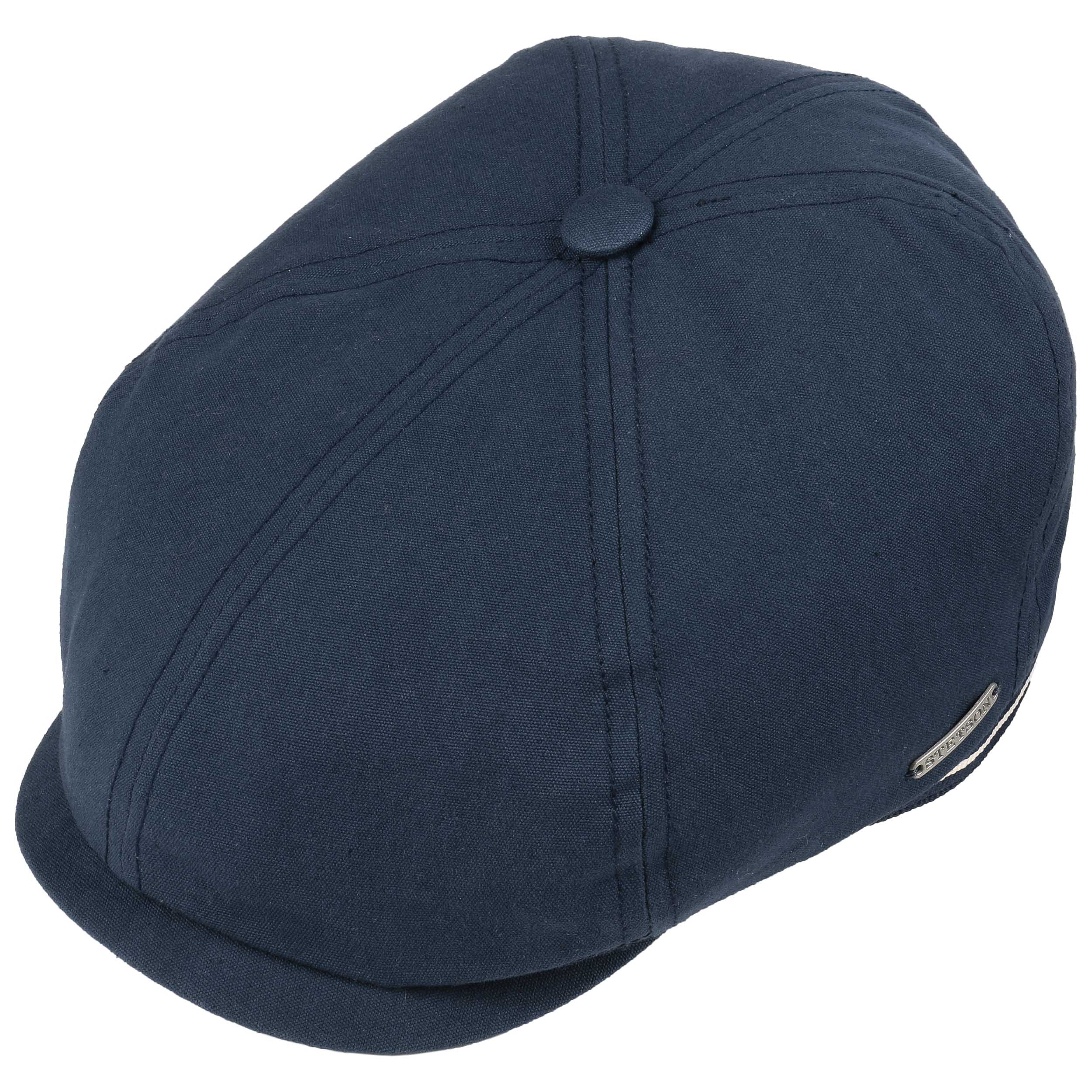 6-Panel Canvas Flat Cap by Stetson - 59,00