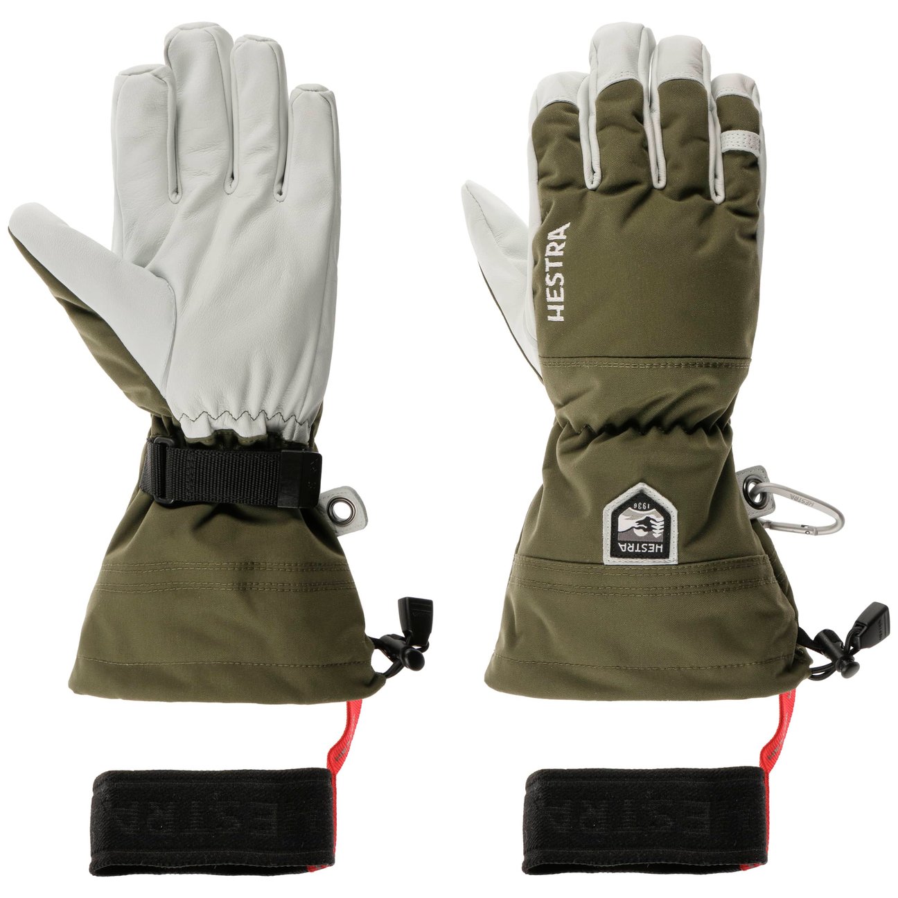Hestra Unisex Oliv Heli Ski 5-Finger Handschuhe By - Bild 3